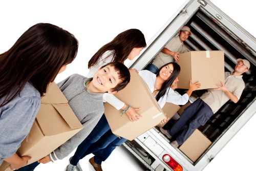 Packing materials and organised moving boxes for a Colliers Wood home move