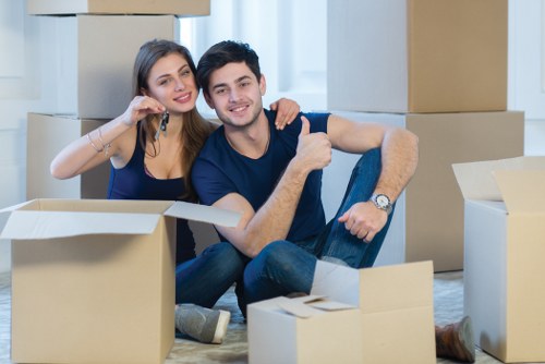 Man and van service helping with a local move in Colliers Wood