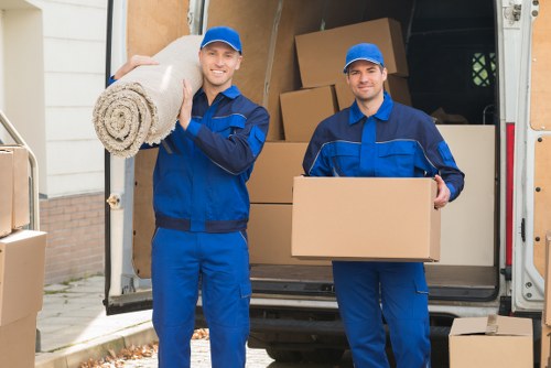 Man And A Van Colliers Wood team preparing a move with safety equipment