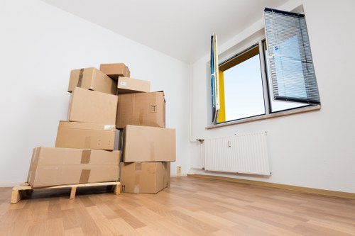 Illustration of secure payment processing for moving services