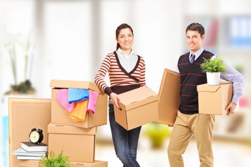 Packing and moving office furniture in Colliers Wood