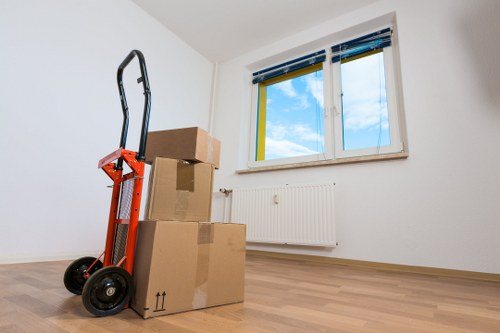 Loading furniture into a van for a South West London relocation