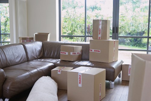 Sturdy cardboard boxes and wrapping materials for a local move