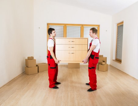 Professional commercial removals service helping a company move in Colliers Wood